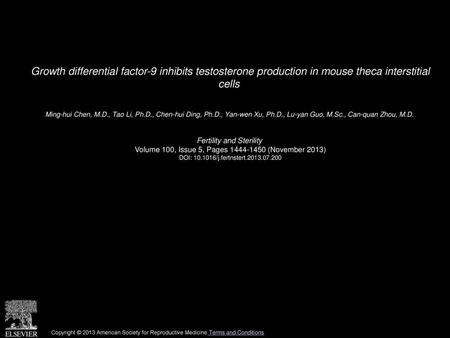 Ming-hui Chen, M. D. , Tao Li, Ph. D. , Chen-hui Ding, Ph. D