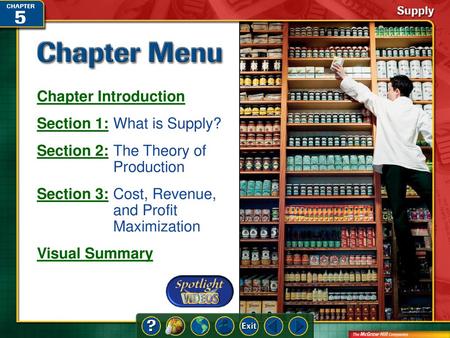 Section 1: What is Supply? Section 2: The Theory of Production