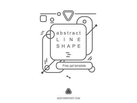 Abstract LINE SHAPE Free ppt template ADSTOREPOST.COM.