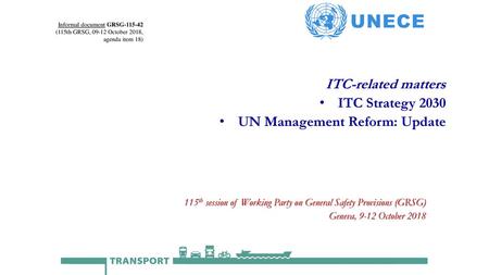 UN Management Reform: Update