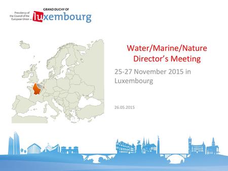 Water/Marine/Nature Director’s Meeting