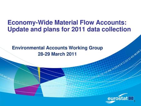 Environmental Accounts Working Group March 2011