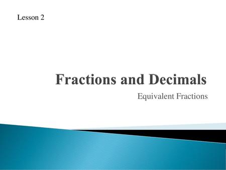 Fractions and Decimals