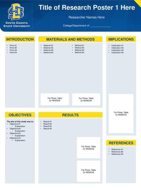 Title of Research Poster 1 Here