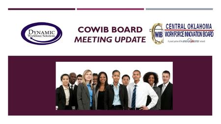 COWIB Board Meeting Update