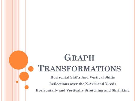 Graph Transformations