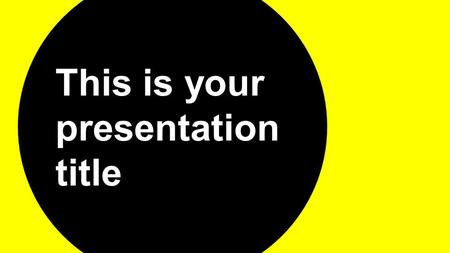 This is your presentation title. Instructio ns for use EDIT IN GOOGLE SLIDES Click on the button under the presentation preview that says Use as Google.