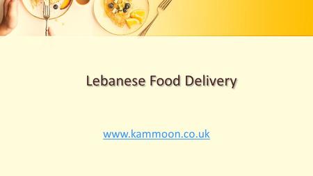 This presentation uses a free template provided by FPPT.com   Lebanese Food Delivery