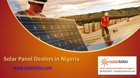 This presentation uses a free template provided by FPPT.com   Solar Panel Dealers in Nigeria