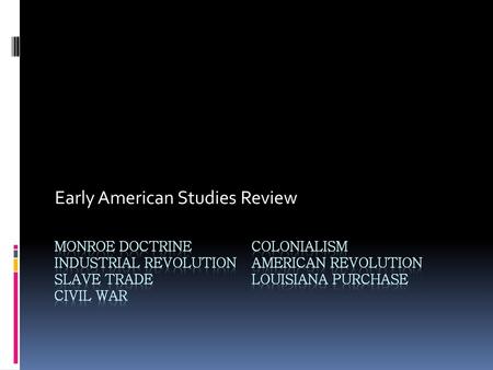 Early American Studies Review