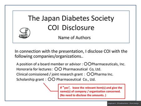 The Japan Diabetes Society