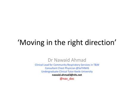 ‘Moving in the right direction’