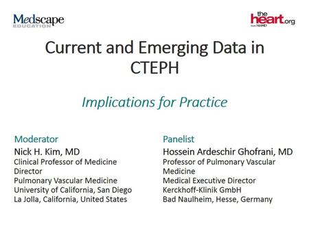 Current and Emerging Data in CTEPH