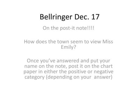 How does the town seem to view Miss Emily?