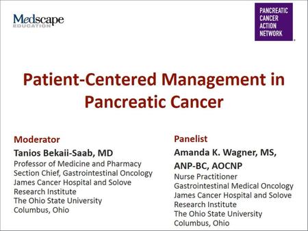 Patient-Centered Management in Pancreatic Cancer