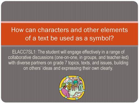 How can characters and other elements of a text be used as a symbol?