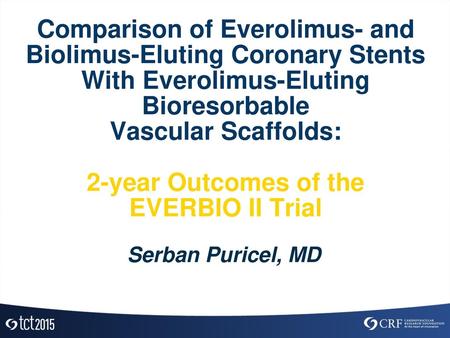 Comparison of Everolimus- and Biolimus-Eluting Coronary Stents With Everolimus-Eluting Bioresorbable Vascular Scaffolds: 2-year Outcomes of the EVERBIO.