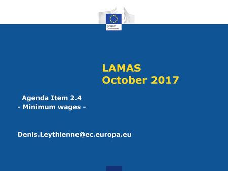 Agenda Item Minimum wages -