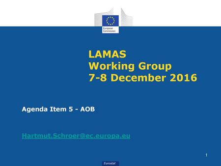 LAMAS Working Group 7-8 December 2016