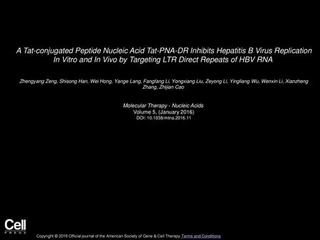 Molecular Therapy - Nucleic Acids