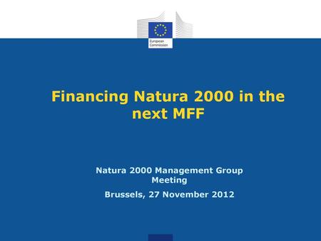 Financing Natura 2000 in the next MFF