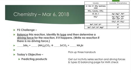 Li+, Na+, K+, NH4+ (primary rule)