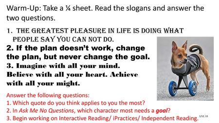 The greatest pleasure in life is doing what people say you can not do.