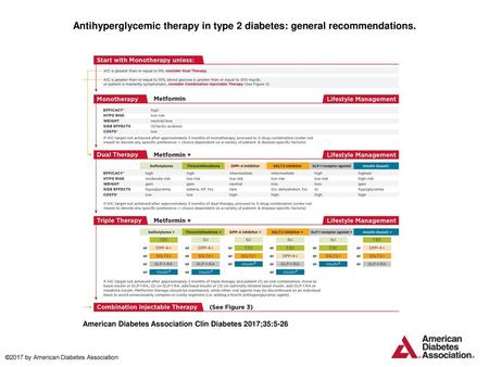 Antihyperglycemic therapy in type 2 diabetes: general recommendations.