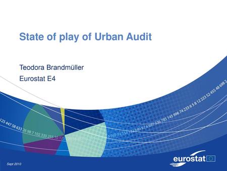 State of play of Urban Audit