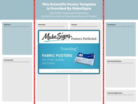 This Scientific Poster Template Is Provided By MakeSigns