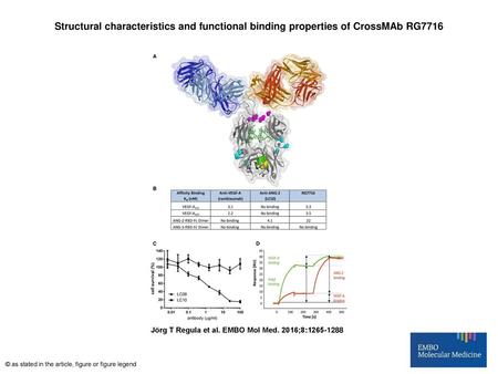 Structural characteristics and functional binding properties of CrossMAb RG7716 Structural characteristics and functional binding properties of CrossMAb.