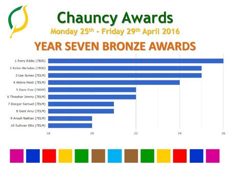 YEAR SEVEN BRONZE AWARDS