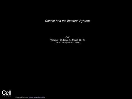 Cancer and the Immune System