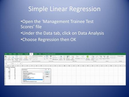 Simple Linear Regression