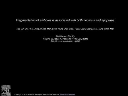 Hee-Jun Chi, Ph. D. , Jung-Jin Koo, M. D. , Soon-Young Choi, M. Sc