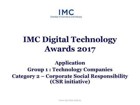 IMC Digital Technology Awards 2017