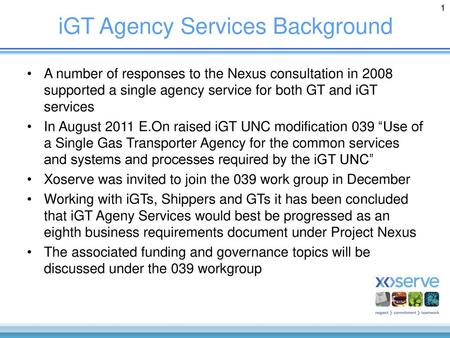 iGT Agency Services Background