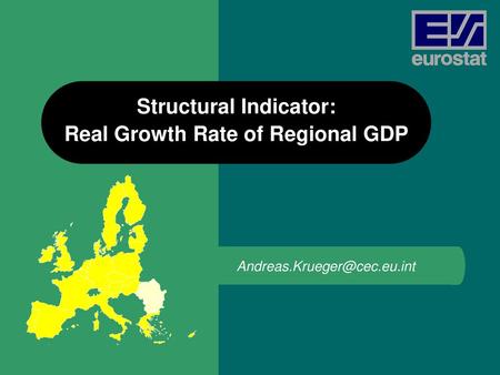 Structural Indicator: Real Growth Rate of Regional GDP