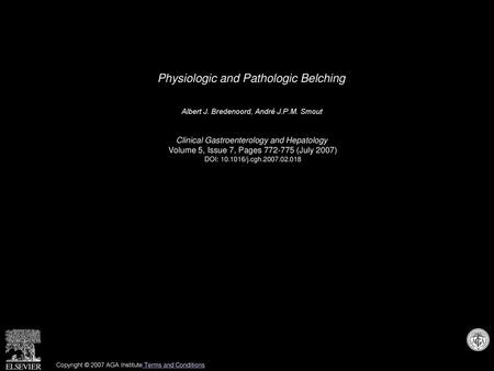 Physiologic and Pathologic Belching