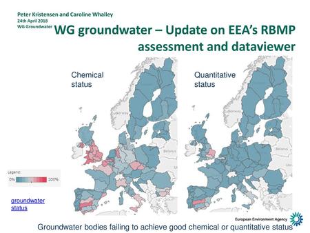 WG groundwater – Update on EEA’s RBMP assessment and dataviewer