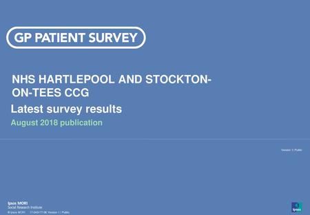 NHS HARTLEPOOL AND STOCKTON-ON-TEES CCG