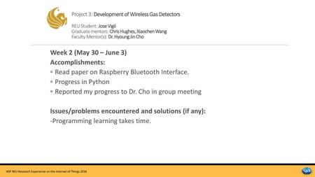 Read paper on Raspberry Bluetooth Interface. Progress in Python