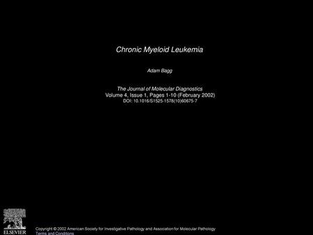 Chronic Myeloid Leukemia