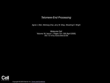 Telomere-End Processing