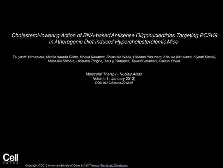 Molecular Therapy - Nucleic Acids