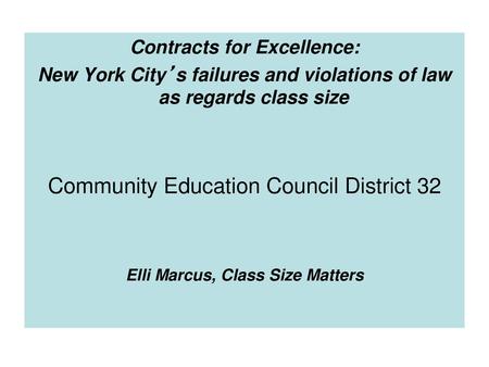 Community Education Council District 32