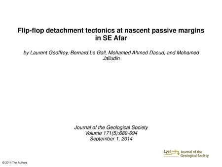 Flip-flop detachment tectonics at nascent passive margins in SE Afar