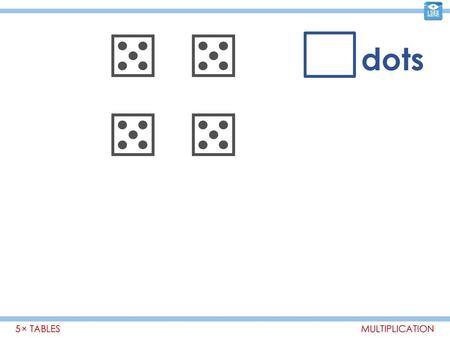 Dots 5 × TABLES MULTIPLICATION.