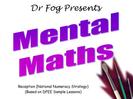 Reception (National Numeracy Strategy) (Based on DFEE Sample Lessons)