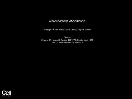 Neuroscience of Addiction